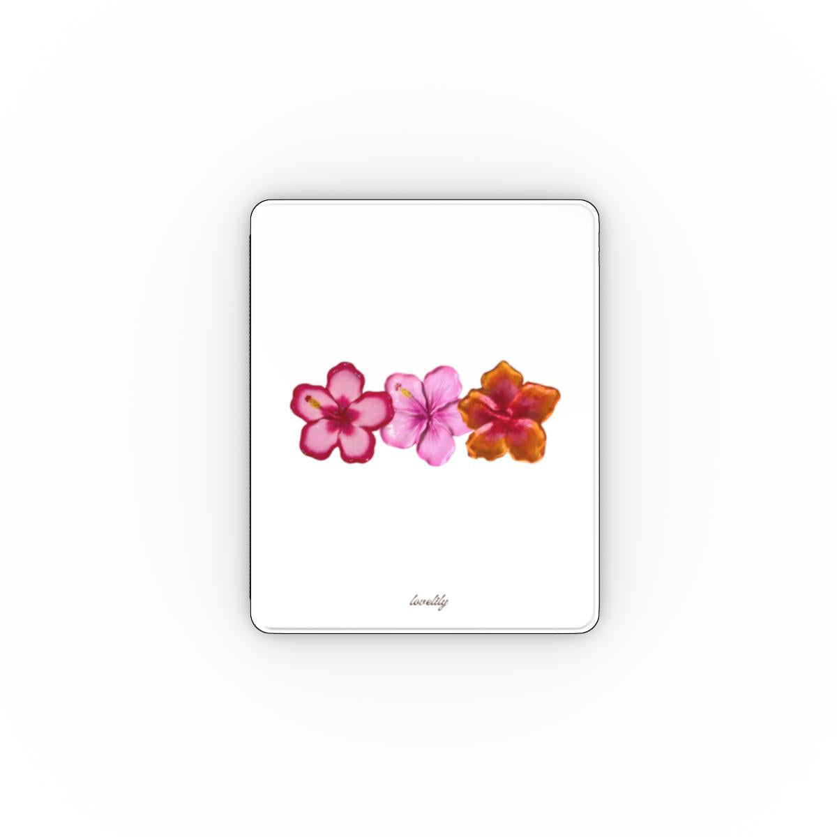 triple flower iPad Case