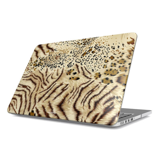 striped leopard macbook case